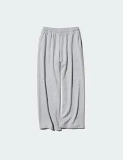 UNIQLO スウェットワイドパンツ グレー S