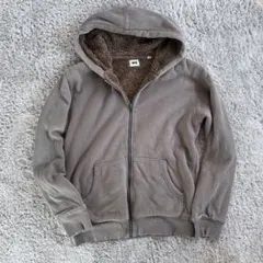 レア　00s olduniqlo 裏ボアフルジップパーカー　M archive