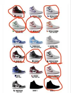 NIKE Air Jordan 1 High 85ミニチュアコレクション 4種