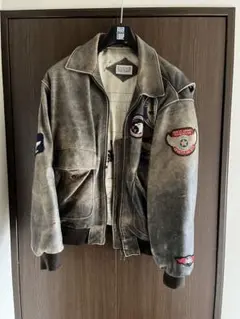 ★JR.tokai様専用　レザー ボンバージャケット パッチ付き★