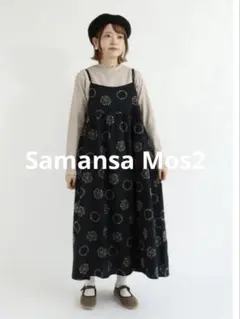 SM2 / Samansa Mos2 サマンサモスモス　キャミワンピース黒