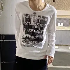 archive 00s Y2K ロンT 英字 graphic KA47