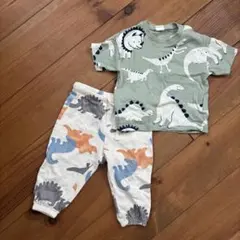 H&M ベビー服 恐竜柄 74㎝　80㎝二点セットのサムネイル