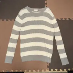BACK NUMBER ストライプニットセーター MEDIUM