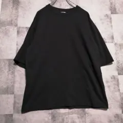 UNIQLO U エアリズムコットンオーバーサイズTシャツ/5分袖　ブラック　Ｌ