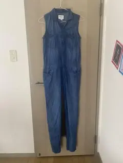 FOREVER 21 デニムサロペット ノースリーブ Sサイズのサムネイル