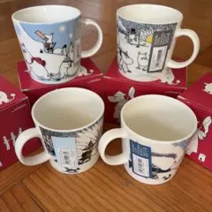 【新品】ARABIA ムーミンマグカップ 4個セット　冬　廃盤　限定