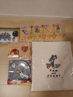 トムとジェリー フィギュアセット 　A賞他セットHappyくじFUNNY ART