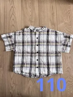 branshes チェック柄 半袖シャツ 110cm