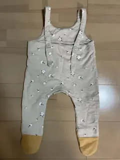 ロンパース サロペット 73 花柄 オーバーオール 韓国　ボンネット付き