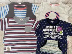 男の子/Tシャツ/ロンT/長袖/4枚セット/90/まとめ売り