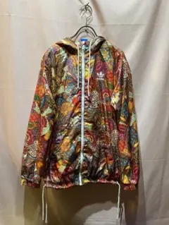 アディダスオリジナルス ウィンドブレーカー ジャケット　L 花柄　鳥