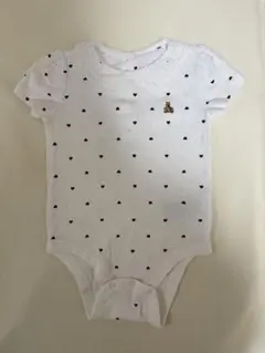 【美品】babyGap レース襟 ハート柄ロンパース 80cm（12-18m）