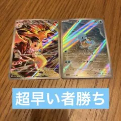 ヒビキのバクフーンar ゼニガメar 2枚セット