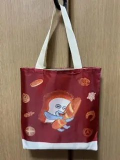 パンどろぼう　トートバッグ第３弾　タイプＡ赤　ガチャ