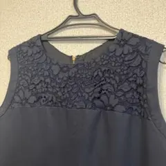 HUMAN WOMAN ノースリーブワンピース　ネイビーのサムネイル