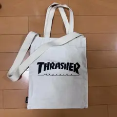 【 THRASHER 】トートバッグ クリーム色のサムネイル