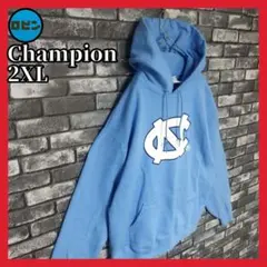 チャンピオン ノースカロライナ 裏起毛 刺繍目玉 カレッジ 袖太 スウェット