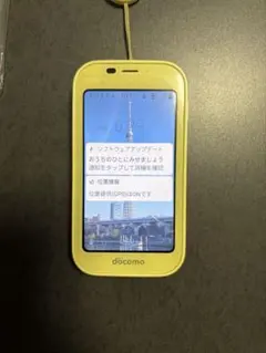 【匿名配送】docomo ドコモ キッズケータイ SH-03M 黄 ジャンク
