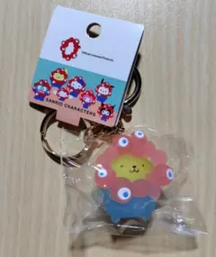 EXPO2025　サンリオ　ミャクミャク　クリアキーホルダー　ポムポムプリン
