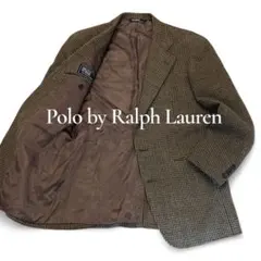 ポロラルフローレン テーラードジャケット ガンクラブチェック ツイード 日本製