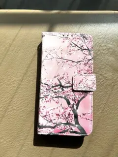 iPhone 14 未使用　桜の花柄手帳型ケース