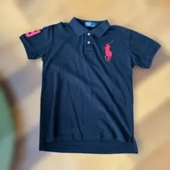 POLO ラルフローレン 半袖ポロシャツ 黒 ブラックビックポニー USA製 L