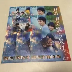 月の満ち欠け A4フライヤー　ポストカード