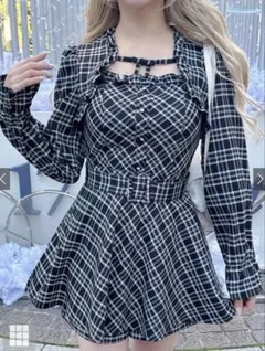 GRL チェックワンピース [pm786]