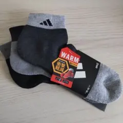 新品adidas 26〜28cm総パイル厚手ソックス ✕３