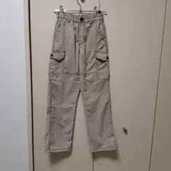 ベージュ カーゴパンツ サイズ140