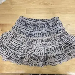 JENNI インパン付フリルスカート　ロゴ柄　120サイズ