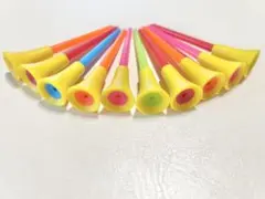 マルチカラーロングゴルフティーイエロー系10本のサムネイル