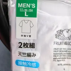 FRUIT OF THE LOOM 半袖V首Tシャツ 2枚組 Lのサムネイル