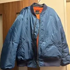 BEAMS MA-1ジャケット XL 青