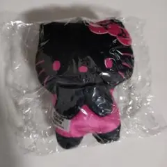 ハローキティ　ぬいぐるみボールチェーン2 ピンクブラック ガチャガチャ