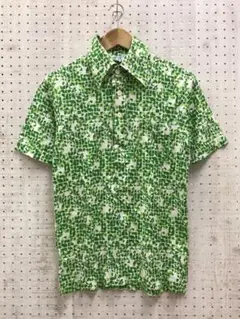 Munsingwear オールド レトロ古着 総柄 半袖 ポロシャツ