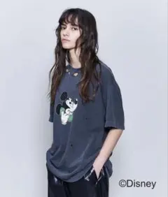 roku 6 ミッキーTシャツ 6（ロク）の「＜6(ROKU)＞MICKEY/Tシャツ（Tシャツ/カットソー）」 - WEAR