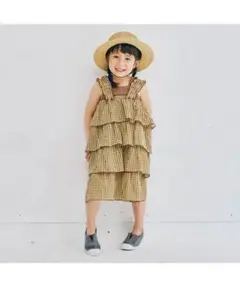 p.premier★スカートにもなる２WAYティアードフリルワンピース