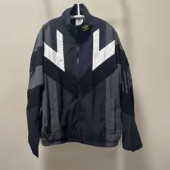 adidas ナイロンジャケット L グレー/ブラック