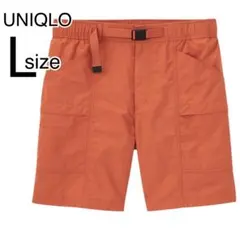 UNIQLO ユニクロ　ナイロンギアショートパンツ　Lサイズ　オレンジ　メンズ