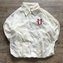 90s AUBURN USA製 UMass カレッジロゴ コーチジャケットXL