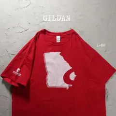 GILDAN Tシャツ 企業ロゴ　レッドのサムネイル