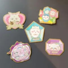 ちいかわ　キラキラダイカットステッカー付きグミ　5枚セット