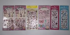 当時物 平成レトロ 立体シールまとめ売り ぷっくり ネイルシールジュエルシール