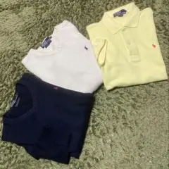ラルフローレン　綿ニット2枚 と ポロシャツ ３枚セット