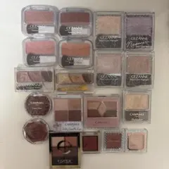 キャンメイク セザンヌ エクセル チーク ハイライト アイシャドウ等19点セット