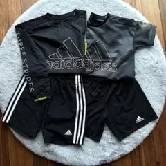 130 adidas サッカー4点セット プラシャツ プラパンツ パンツ ピステ