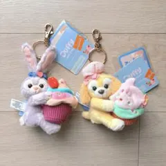 【新品タグ付き】香港ディズニー　ステラルー クッキーアン キーホルダーセット