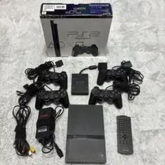 プレイステーション2 PS2 コントローラ4つ マルチタップ リモコン 同梱